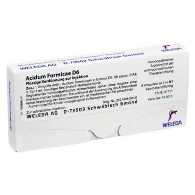 ACIDUM FORMICAE D 6 ampulí, 8 ks