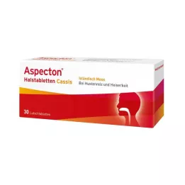 ASPECTON Pastilky do krku Cassis Pastilky, 30 ks