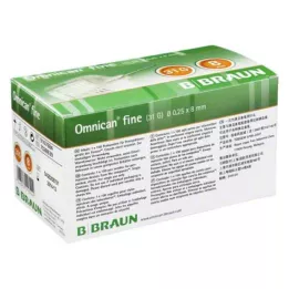 OMNICAN jemná perová kanyla 31 G 0,25x8 mm, 100 ks