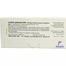 LEDUM PALUSTRE d 6 ampule, 8 ks