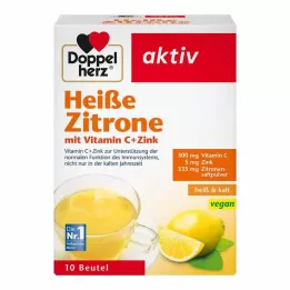 DOPPELHERZ horký citron vitamín C+zinkové granule, 10 ks