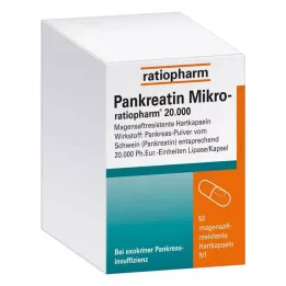 PANKREATIN Mikro-poměr.20 000 enterosolventních tvrdých tobolek, 50 ks