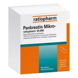 PANKREATIN Mikro-poměr.20 000 enterosolventních tvrdých tobolek, 200 ks
