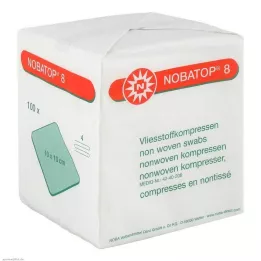NOBATOP 8 obkladů 10x10 cm nesterilní, 100 ks