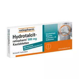 HYDROTALCIT-ratiopharm 500 mg žvýkací tablety, 20 ks