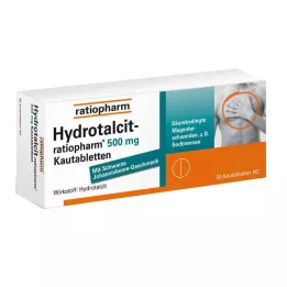 HYDROTALCIT-ratiopharm 500 mg žvýkací tablety, 50 ks