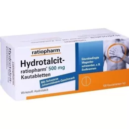 HydrotalCit-ratiopharm 500 mg žvýkací tablety, 100 ks