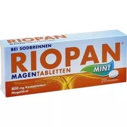 RIOPAN Tablety žaludku máty 800 mg žvýkací tablety, 20 ks