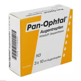 PAN OPHTAL Oční kapky, 3X10 ml