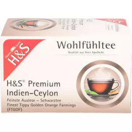 H&amp;S Premium Black Tea India India Cylon Filter Bag, 20x1,8 g