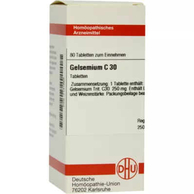 GELSEMIUM c 30 tablety, 80 ks