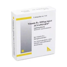 VITAMIN B12 1 000 μg injekční ampule Jenapharm, 5 ks