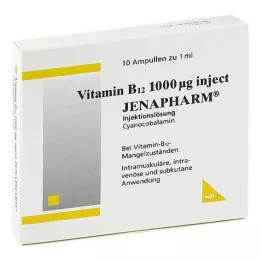 VITAMIN B12 1 000 μg injekční ampule Jenapharm, 10X1 ml
