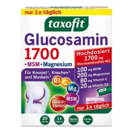Taxofit Glukosamin 1700 + MSM + Hořčíkové tyčinky, 20X4 g