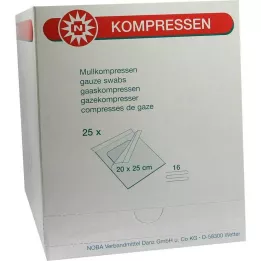 MULLKOMPRESSEN 20x25 cm sterilní 16x, 25 ks
