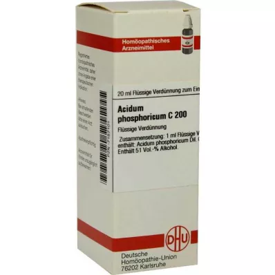 ACIDUM PHOSPHORICUM Ředění C 200, 20 ml