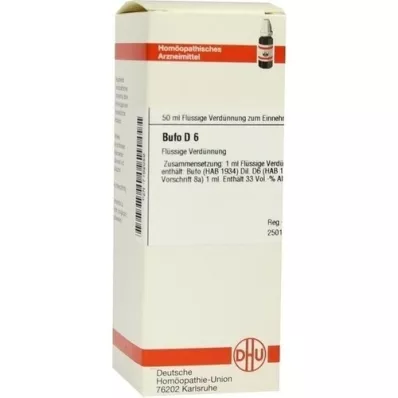 BUFO D 6 Ředění, 50 ml