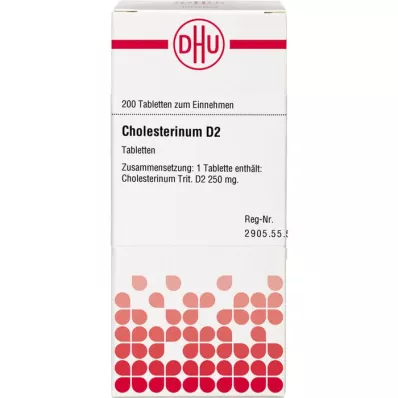 CHOLESTERINUM d 2 tablety, 200 ks CHOLESTERINUM d 2 tablety, 200 ks