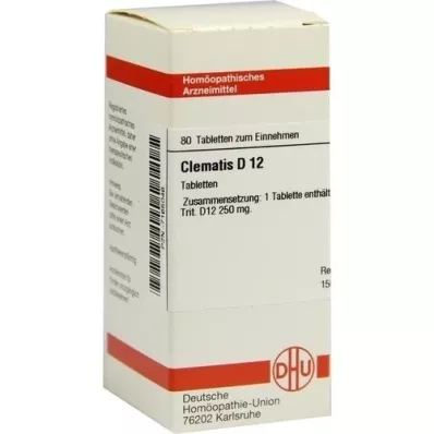 CLEMATIS d 12 tablet, 80 ks CLEMATIS d 12 tablet, 80 ks