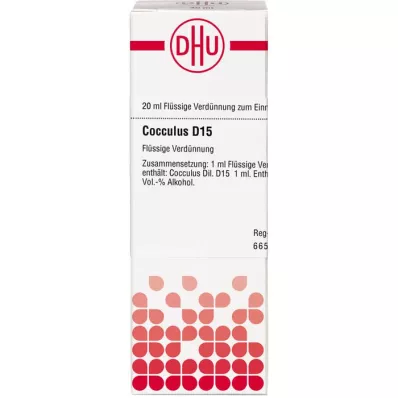 COCCULUS D 15 Ředění, 20 ml