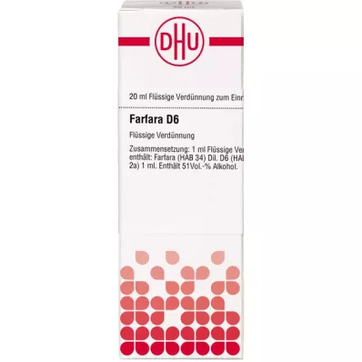 FARFARA D 6, 20 ml FARFARA D 6, 20 ml