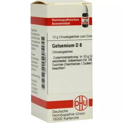 GELSEMIUM D 8 globuli, 10 g