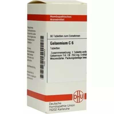 GELSEMIUM c 6 tablety, 80 ks