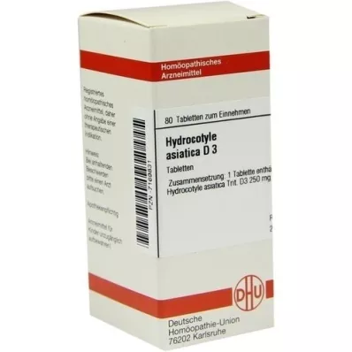 Hydrocotle Asiatica D 3, 80 ks