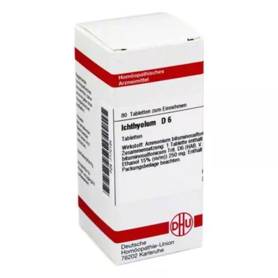 ICHTHYOLUM D 6 tablet, 80 ks