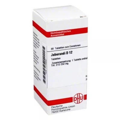 JABORANDI D 12 tablet, 80 ks
