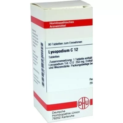 LYCOPODIUM c 12 tablety, 80 ks LYCOPODIUM c 12 tablety, 80 ks