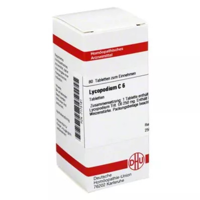 LYCOPODIUM C 6 tablet, 80 ks LYCOPODIUM C 6 tablet, 80 ks