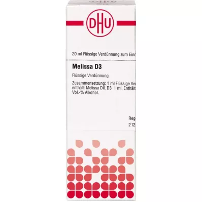 MELISSA D3 ředění, 20 ml