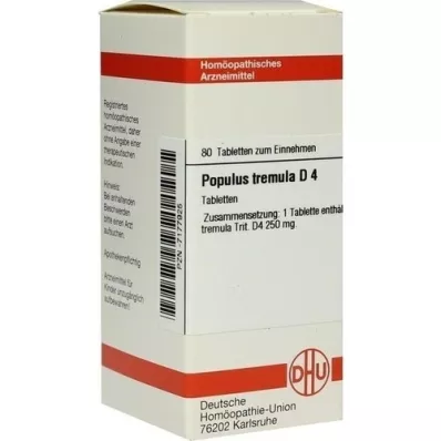 POPULUS TREMULA d 4 tablety, 80 ks