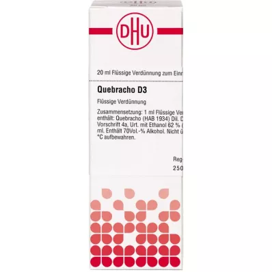 QUEBRACHO D3 ředění, 20 ml