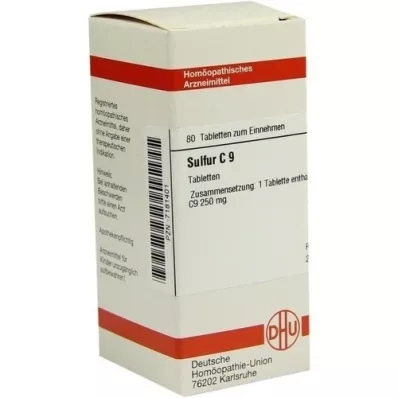 SULFUR c 9 tablety, 80 ks