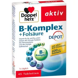 DOPPELHERZ B komplex+tablety kyseliny listové, 45 ks