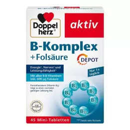 DOPPELHERZ Tablety B-komplex+kyselina listová, 45 ks