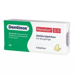 NENE LAX 0,5 čípky pro kojence, 6 ks