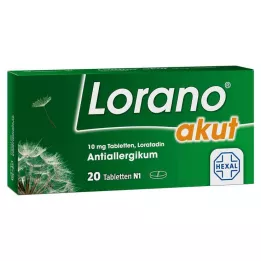 LORANO akutní tablety, 20 ks