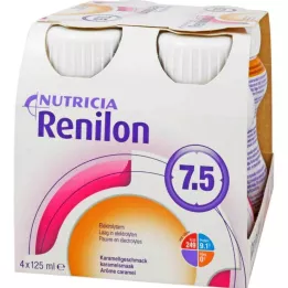 RENILON 7.5 Karamelová chuťová tekutina, 4x125ml