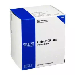 CALCET 950 mg filmové tablety, 200 ks