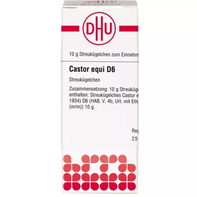 CASTOR equi D 6 Globuli, 10 g