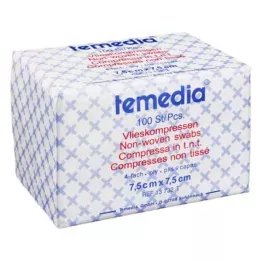VLIESKOMPRESSEN 7,5x7,5 cm nesterilní 4vrstvý, 100 ks