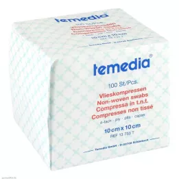 VLIESKOMPRESSEN 10x10 cm nesterilní 4vrstvý, 100 ks