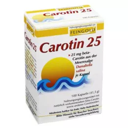 CAROTIN 25 jemných zlatých kapslí, 100 ks