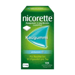 NICORETTE Žvýkačka 2 mg máta bílá, 105 ks