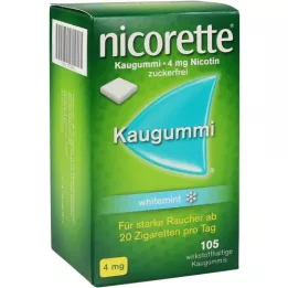 NICORETTE Kaugummi 4 mg whitemint, 105 ks