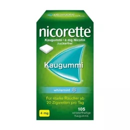 NICORETTE Žvýkačka 4 mg máta bílá, 105 ks