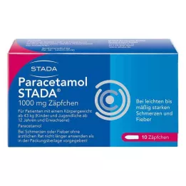 PARACETAMOL STADA 1000 mg čípky, 10 ks